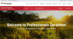 Desktop Screenshot of professionalsgeraldton.com.au