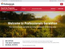 Tablet Screenshot of professionalsgeraldton.com.au